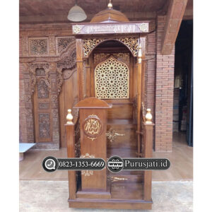 Mimbar Masjid Atap Kubah Pintu Depan Terbaru