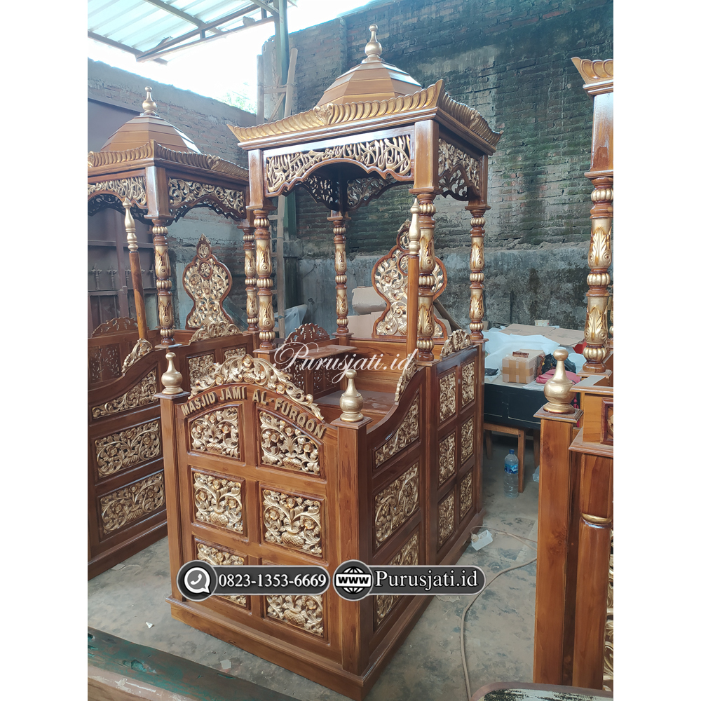 Jual Mimbar Kubah Masjid Jami' Al-Furqon Harga Murah